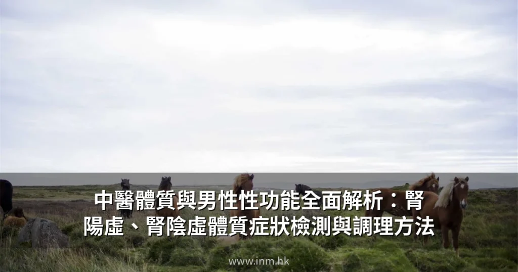 中醫體質與男性性功能全面解析:腎陽虛、腎陰虛體質症狀檢測與調理方法 10 cover 3